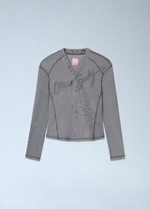 Miss Sixty x KNWLS Logo Patchwork T-Shirt Black msk0263015