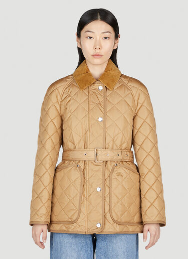 Burberry Quilted Jacket Camel bur0253007