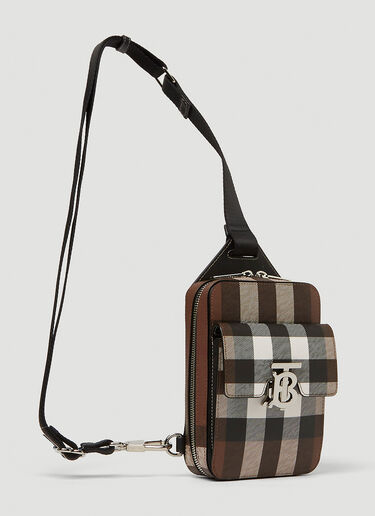 Burberry TB Plaque Crossbody Bag Brown bur0148034