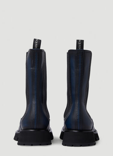 Alexander McQueen 切尔西靴 藏蓝色 amq0150014