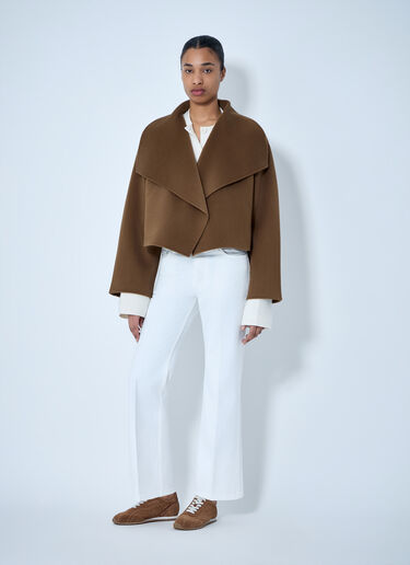 Oversized Wool-Blend Jacket TOTEME Oversized Wool-Blend Jacket Brown tot0264016