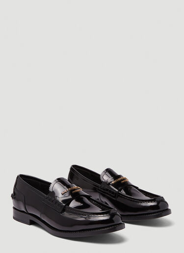 Alexander Wang Logo Slip-on Shoes Black awg0245032