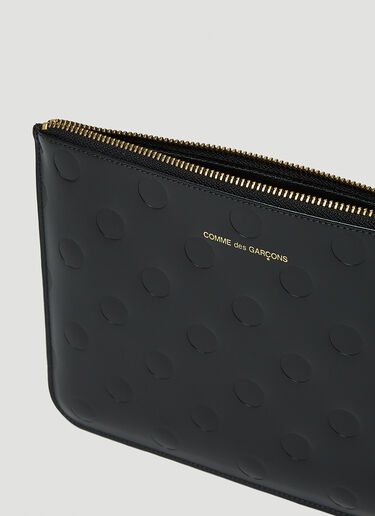 Comme des Garçons Wallet Dots Large Pouch Black cdw0347008