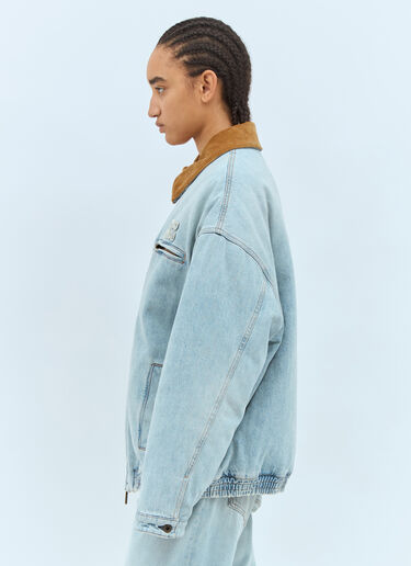 Miu Miu Padded Denim Jacket Blue miu0358003