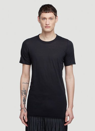 Rick Owens 基本款短袖T恤 黑色 ric0147015