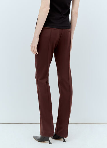 Sportmax 테일러드 저지 팬츠  브라운 spx0255003