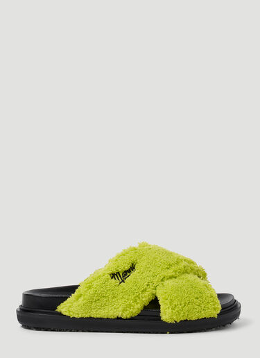 Marni Fussbett Slides Green mni0252019