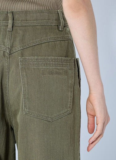 LN-CC® - Max Mara: Wide-Leg Trousers - Green Max Mara Wide-Leg Trousers Green max0265031
