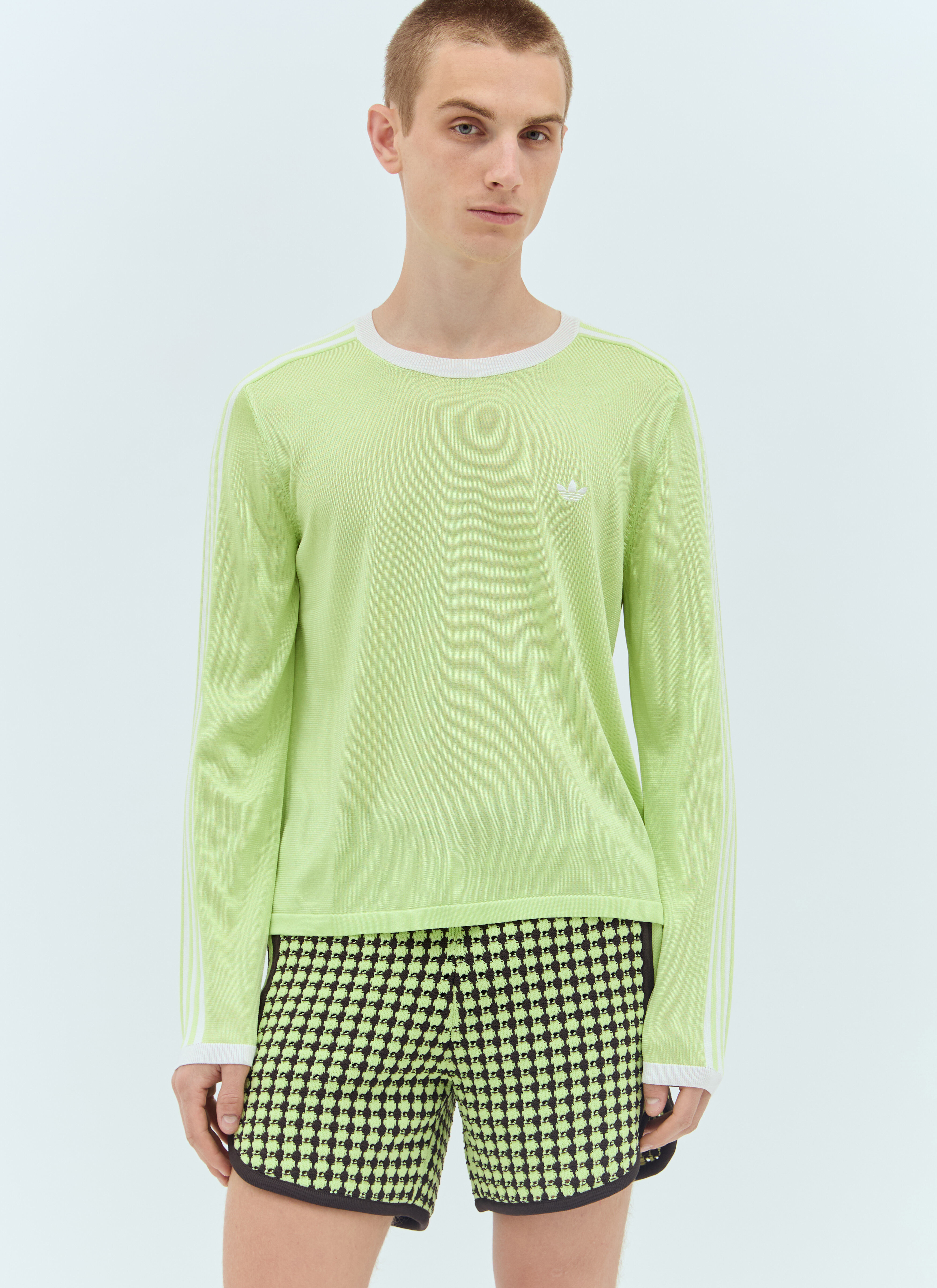 adidas SPZL Long Sleeve Knit T-Shirt Grey aos0157023