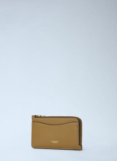 New York Zip Card Case Coach New York Zip Card Case Khaki coa0264028