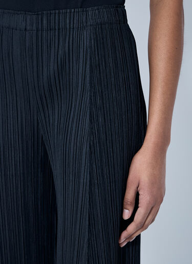 Pleats Please Issey Miyake Crop Thicker Pleated Pants Black plp0260005