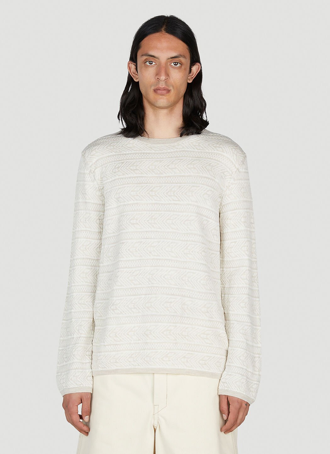 Comme des Garçons SHIRT Jacquard Sweater 白色 cdg0156002