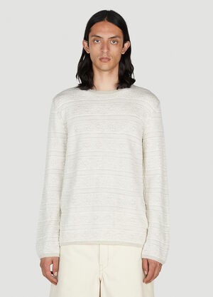 Comme des Garçons SHIRT Jacquard Sweater White cdg0156002