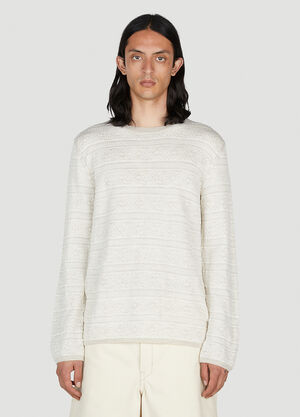 Comme des Garçons SHIRT Jacquard Sweater Cream cdg0152018