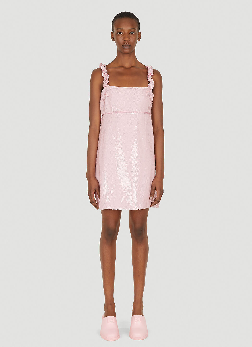 Ganni pink cheap sequin dress