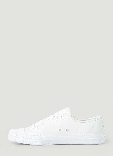 Prada Cassetta Wheel Leather Sneakers White pra0245086