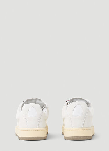 Lanvin Curb Low-Top Suede Sneakers Cream lnv0153012