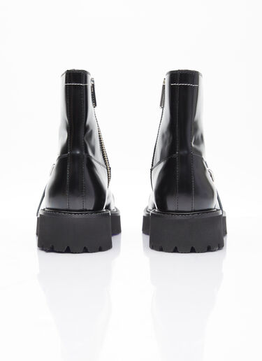 MM6 Maison Margiela Buckle Ankle Boots Black mmm0153013