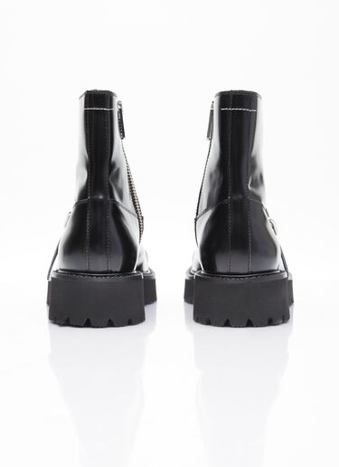 MM6 Maison Margiela 搭扣及踝靴 黑色 mmm0153013