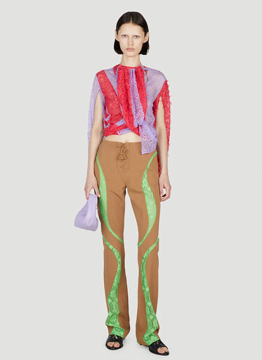 Kiko Kostadinov Dana Panel Pants Brown kko0252002