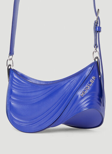 Mugler Spiral Curve 01 Shoulder Bag Blue mug0252042