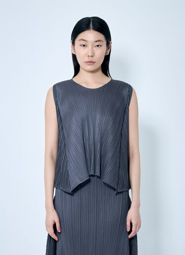 Efficient Square Top Pleats Please Issey Miyake Efficient Square Top Grey plp0258018