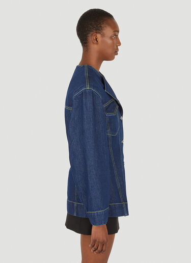 Hourglass Denim Jacket GANNI Hourglass Denim Jacket Blue gan0251085