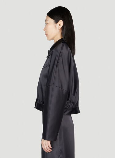 双层缎面夹克 GANNI 双层缎面夹克 黑色 gan0253018