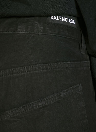 Balenciaga 不对称牛仔裤  深灰色 bal0157016