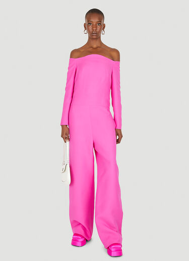 Valentino Crepe Couture Jumpsuit Pink val0250001