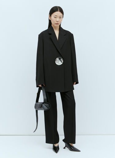 Jil Sander 울 팬츠 블랙 jil0255023