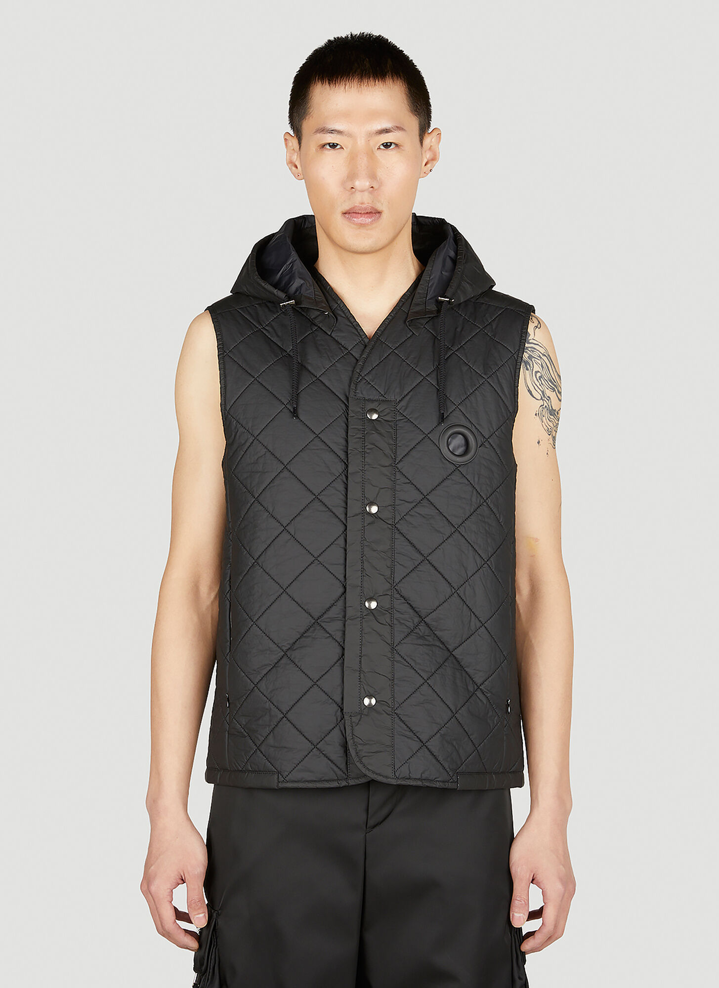 Shop Craig Green Tyvek Gilet Jacket In Black