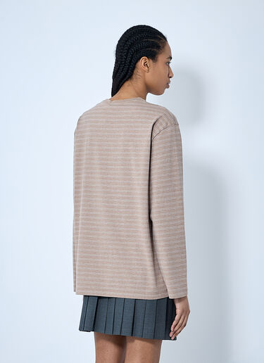 Logo Patch T-Shirt Miu Miu Logo Patch T-Shirt Beige miu0260056