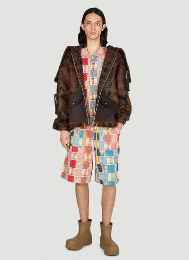 (Di)vision Patchwork Check Shirt Red div0151004