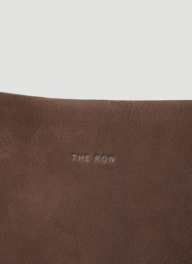 The Row Large N/S Leather Tote Bag Brown row0253043