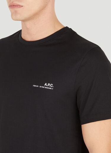 A.P.C. Item 001 T 恤 黑色 apc0151008