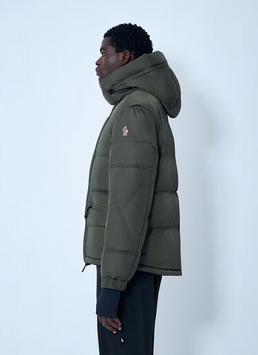 Moncler Grenoble Matte Short Down Jacket Green mog0162003