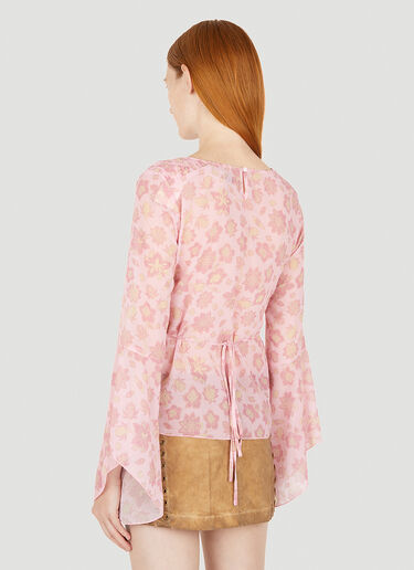 Guess USA Floral Chiffon Blouse Pink gue0250008