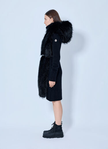 LN-CC® - Moncler: Textured Wool-Blend Coat - Black Moncler Textured Wool-Blend Coat Black mon0266014