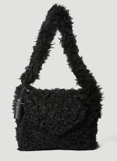 Saint Laurent Shaggy Crossbody Bag Black sla0149070