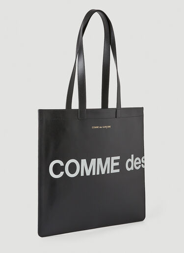 Comme des Garçons Wallet Logo Tote Bag Black cdw0346016