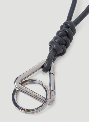 Bottega Veneta Triangle Keyring Charcoal bov0155030