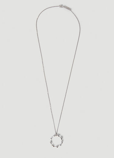 Maison Margiela Pendant Necklace Silver mla0151071