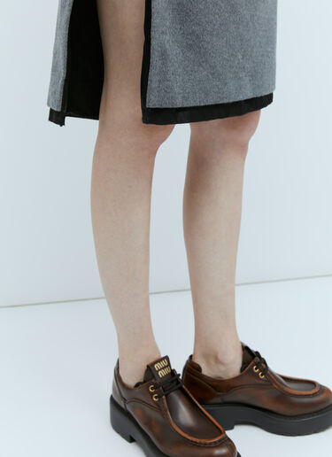 Velour Midi Skirt Miu Miu Velour Midi Skirt Grey miu0254079