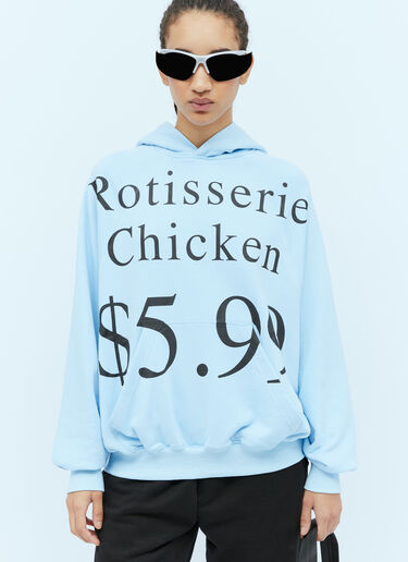 Praying Rotisierrie Chicken Hooded Sweatshirt Blue pry0354004