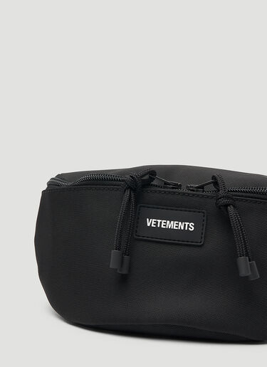 VETEMENTS Blackout Logo Patch Belt Bag Black vet0147021