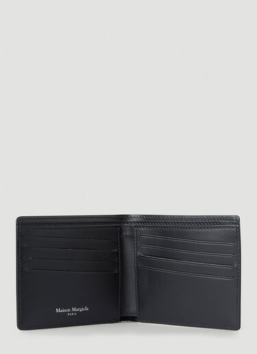 Maison Margiela Faux-Leather Folded Wallet Black mla0148029