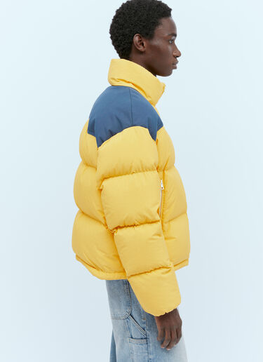 Moncler x Palm Angels Nevis Short Down Jacket Yellow mpa0155003