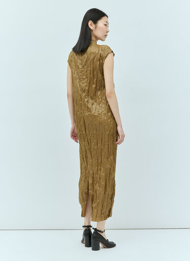 Acne Studios 주름진 미디 원피스 그린 acn0254008