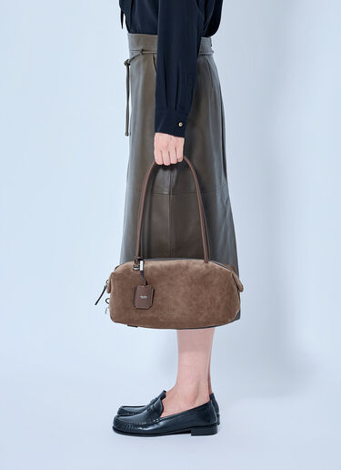 Max Mara Suede Shoulder Bag Brown max0265098